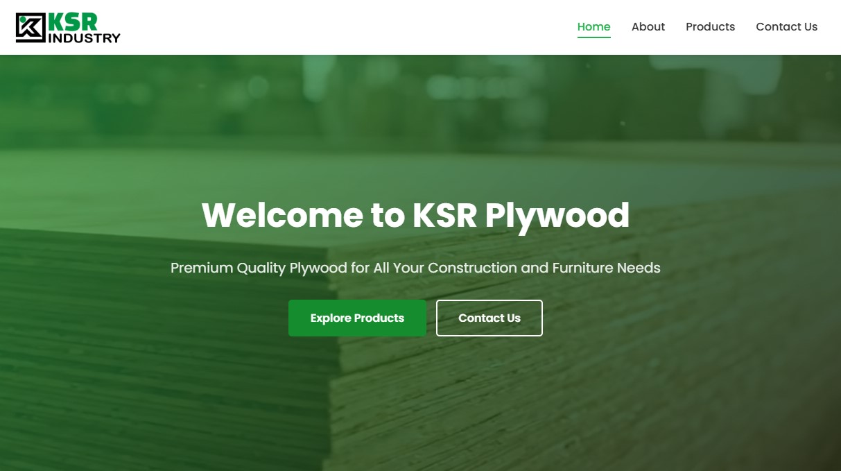 Plywood Company Website